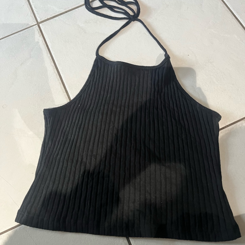 John Galt/ Brandy Melville black halter top
